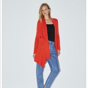 Zara Sweaters - Zara wrap cardigan orange sz small long sleeve Zara Sweaters - Zara wrap cardigan orange sz small long sleeve